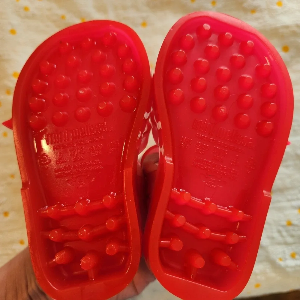 Mini Melissa Possession II Jelly Sandal in Pink Happy Toddler Size‎ 5c